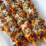 The Best Ranch Garlic Parmesan Chicken Skewers Recipe