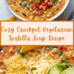 Crockpot Vegetarian Tortilla Soup Recipe