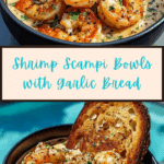 Shrimp Scampi Bowls with Garlic Bread Recipe