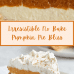 Easy No Bake Pumpkin Pie Recipe