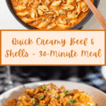 Delicious Creamy Beef and Shells Recipe