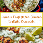 Easy Dump-and-Bake Chicken Tzatziki with Rice Recipe