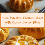 crescent pumpkins with cream cheese and pumpkin pie filling Recipe