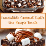 Caramel Turtle Rice Krispie Treats Recipe