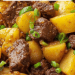 Yummy Garlic Butter Beef Bites with Potatoe Recipe