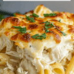 THE BEST Chicken Alfredo Bake Recipe
