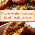 Garlic Parmesan Sweet Potato Wedges Recipe