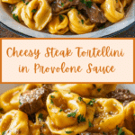 Cheesesteak Tortellini in Rich Provolone Sauce Recipe