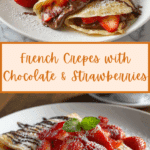 with Chocolate Drizzle and Strawberries Recipe