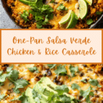 Salsa Verde Chicken and Rice Casserole Recipe