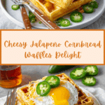 Cheddar Jalapeño Cornbread Waffles Recipe
