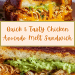 quick and easy chicken avocado melt sandwich recipe
