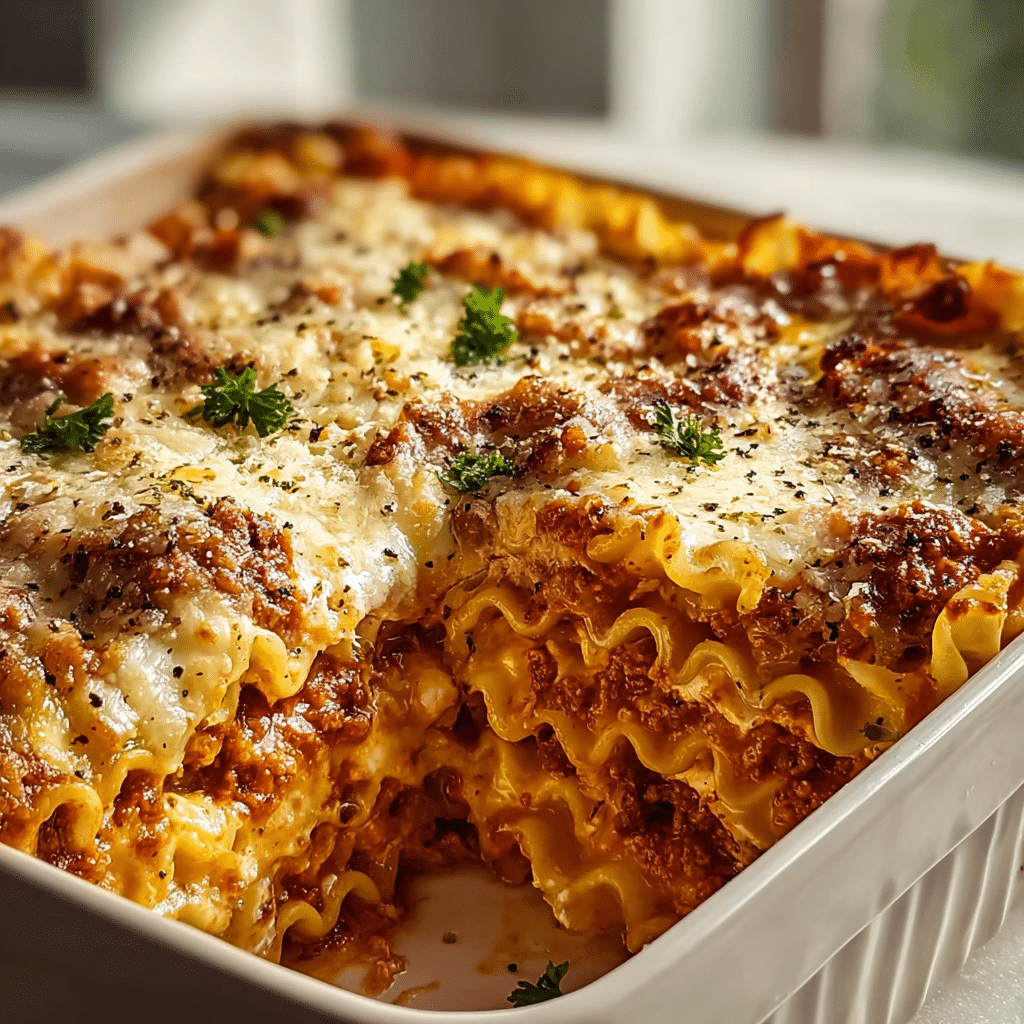 Cheesy Baked Ravioli Casserole Recipe - Recipe Image