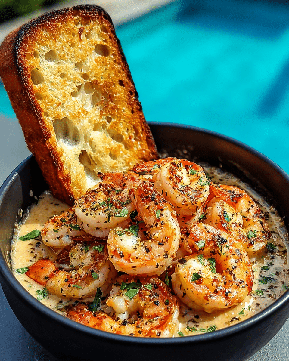Shrimp Scampi Bowls with Garlic Bread Recipe