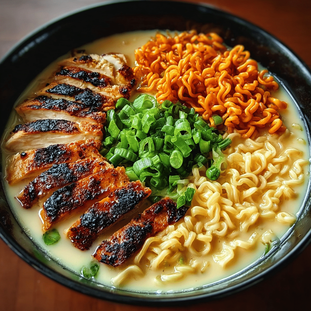 Fiery Chicken Ramen : Bold & Comforting Recipe - Recipe Image