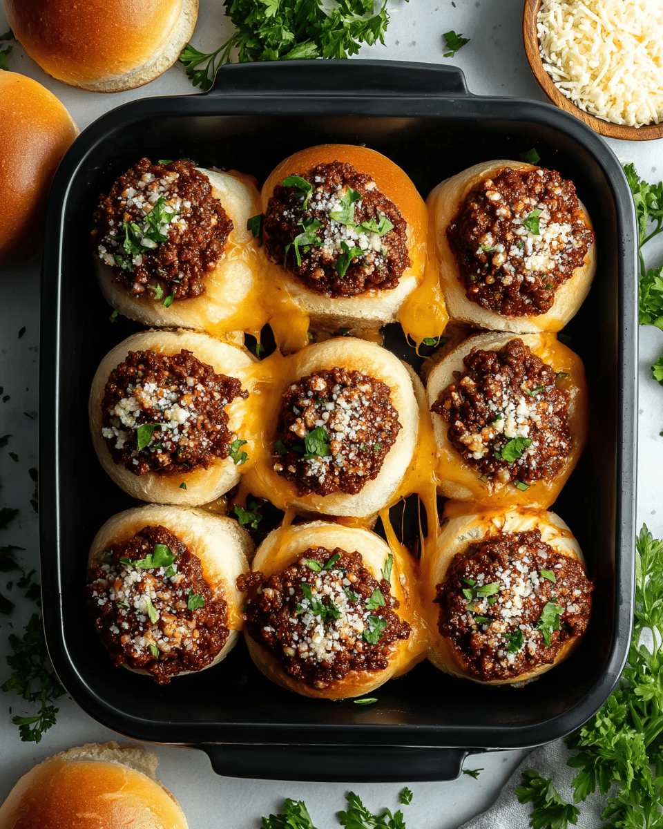 Irresistible Garlic Parmesan Cheeseburger Bombs Recipe