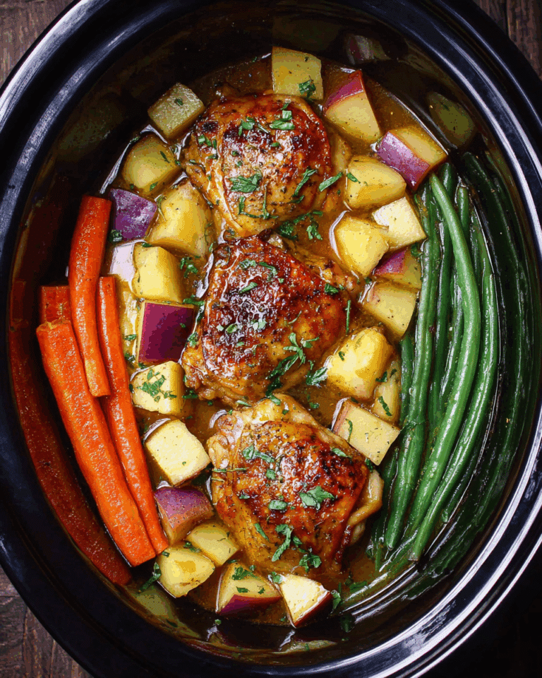 Slow Cooker Chicken Potatoes & Green Beans Recipe