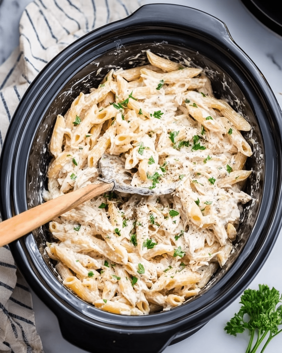 Slow Cooker Olive Garden Chicken Pasta Recipe