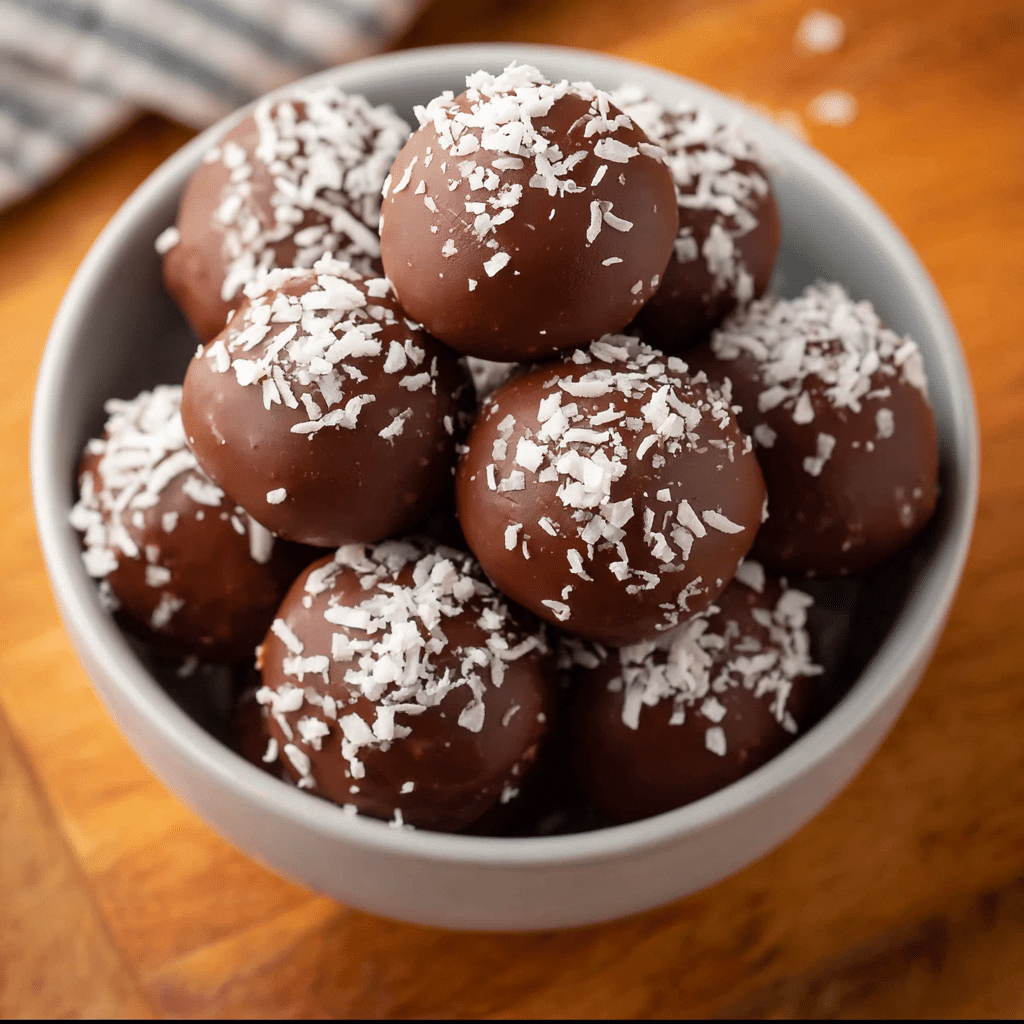 Chocolate Coconut Balls Recipe - Recipe Image