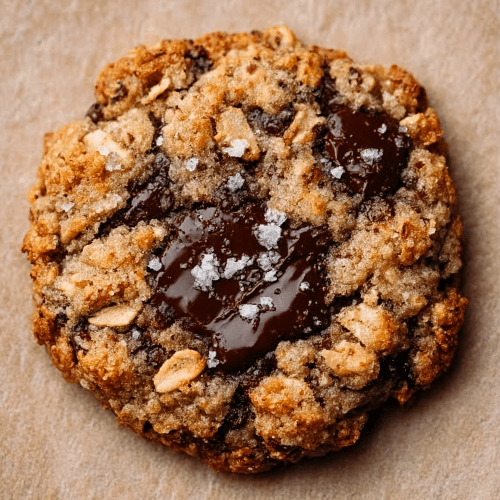 Salted Toffee Oatmeal Cookies Recipe - Recipe Image