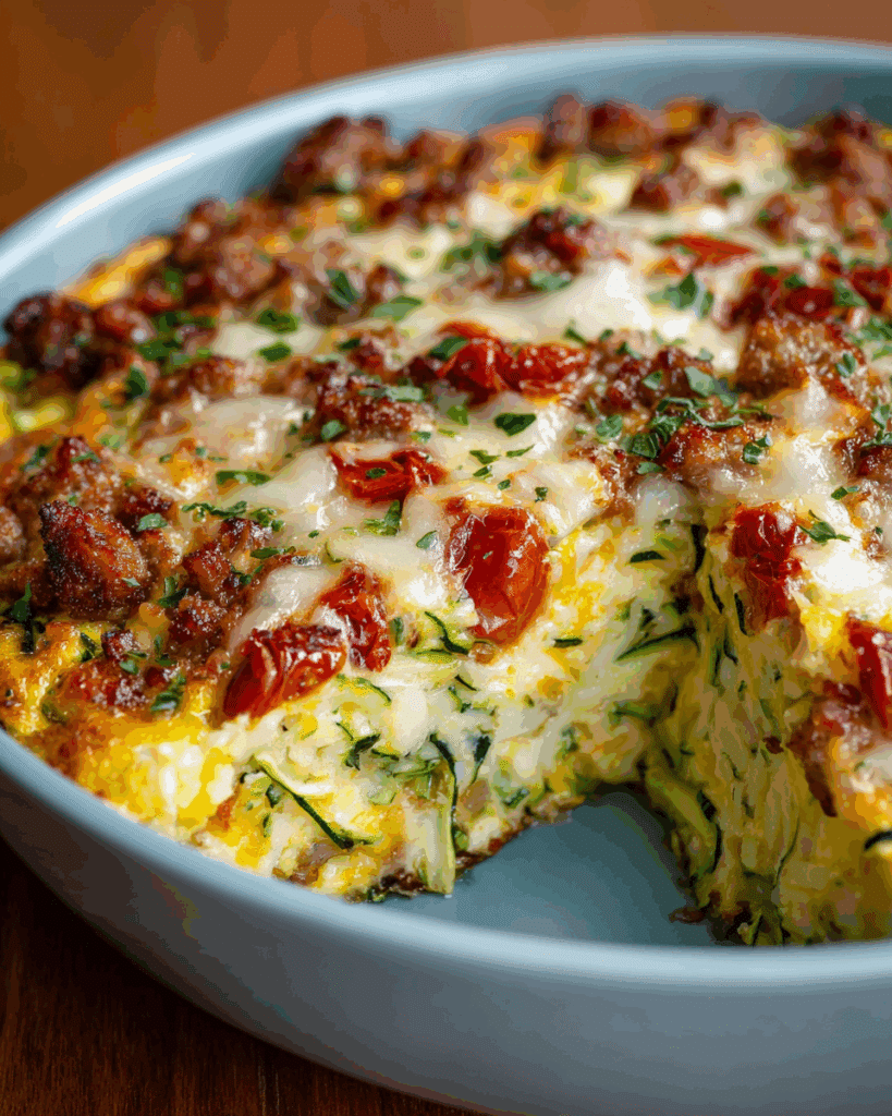 Zucchini Pizza Casserole Recipe