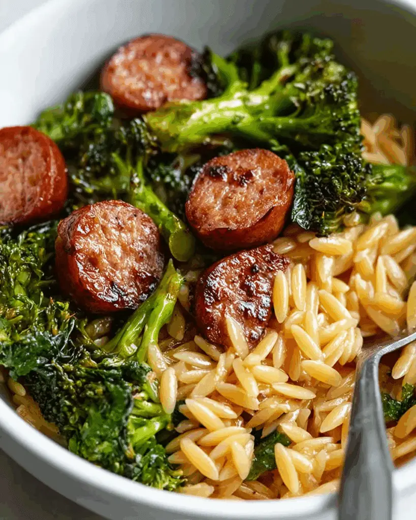 Chicken Sausage and Broccoli Orzo Recipe