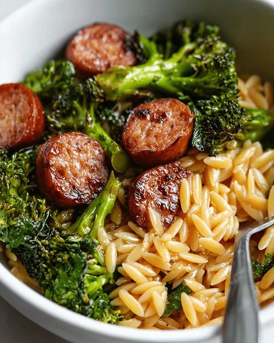 Chicken Sausage and Broccoli Orzo Recipe