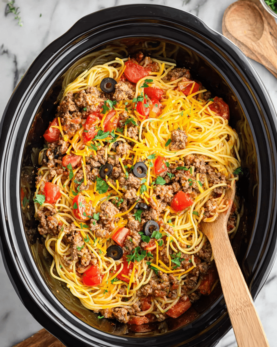 TACO SPAGHETTI: Recipe