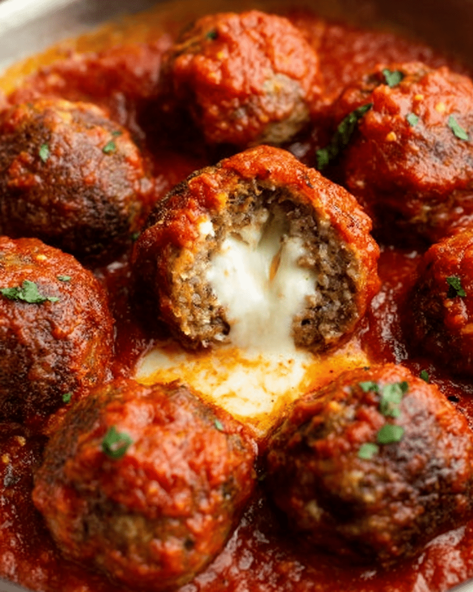 The Best Cheese Stuffed Meatballs Recipe
