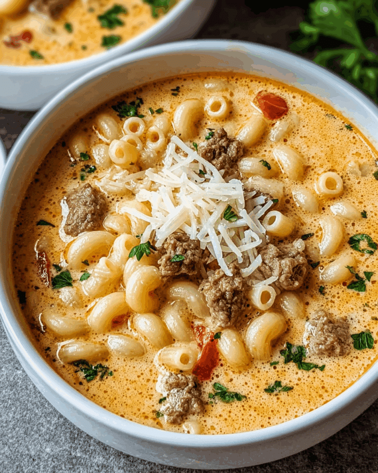 Parmesan Italian Sausage Ditalini Soup Recipe