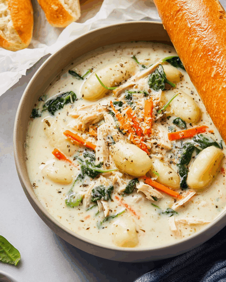 Slow Cooker Chicken Gnocchi Soup (Olive Garden Copycat) Recipe