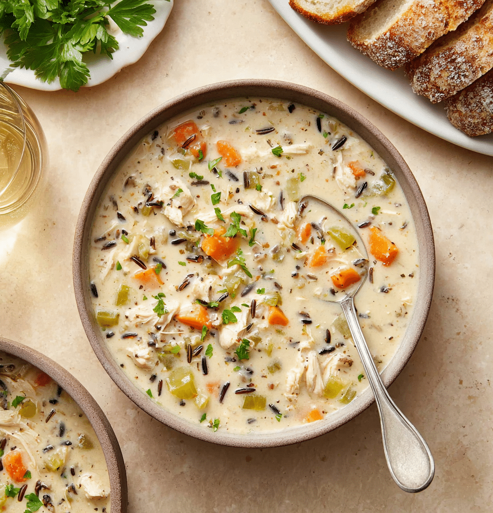 Creamy Crockpot Chicken Wild Rice Soup Recipe 5 Creamy Crockpot Chicken Wild Rice Soup Recipe