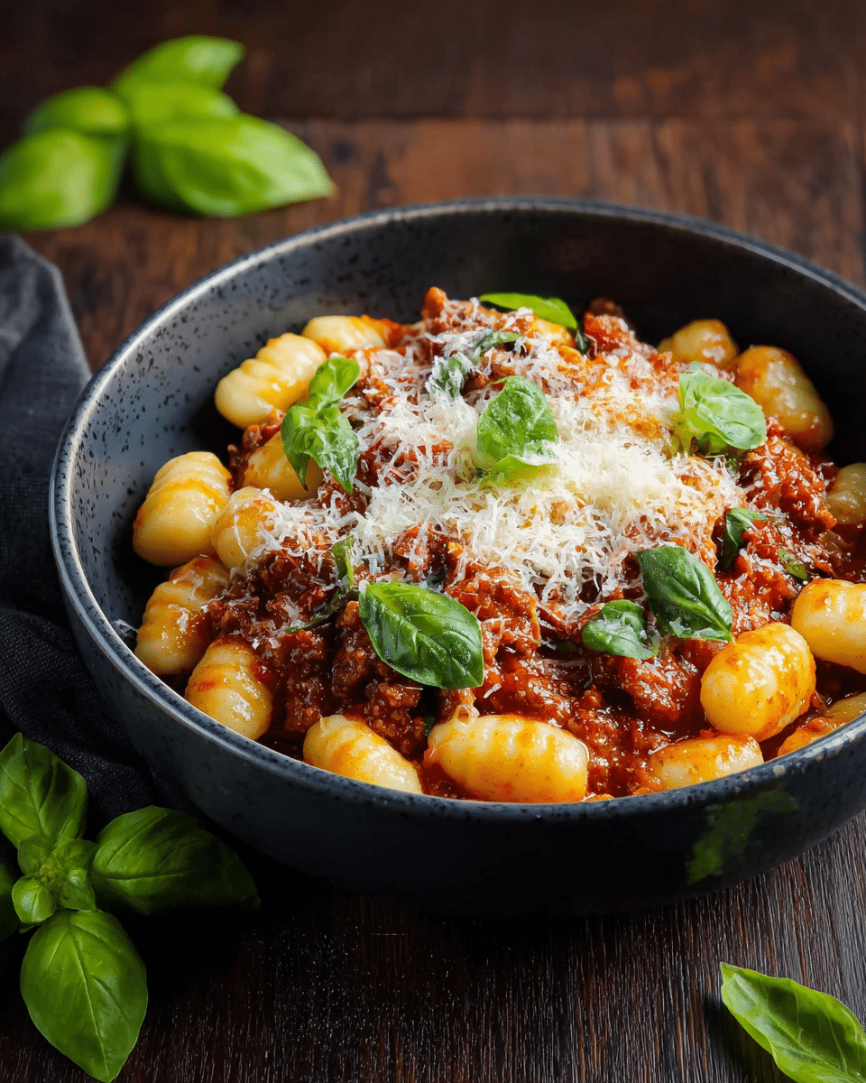 Cheesy Bolognese Gnocchi Bake Recipe