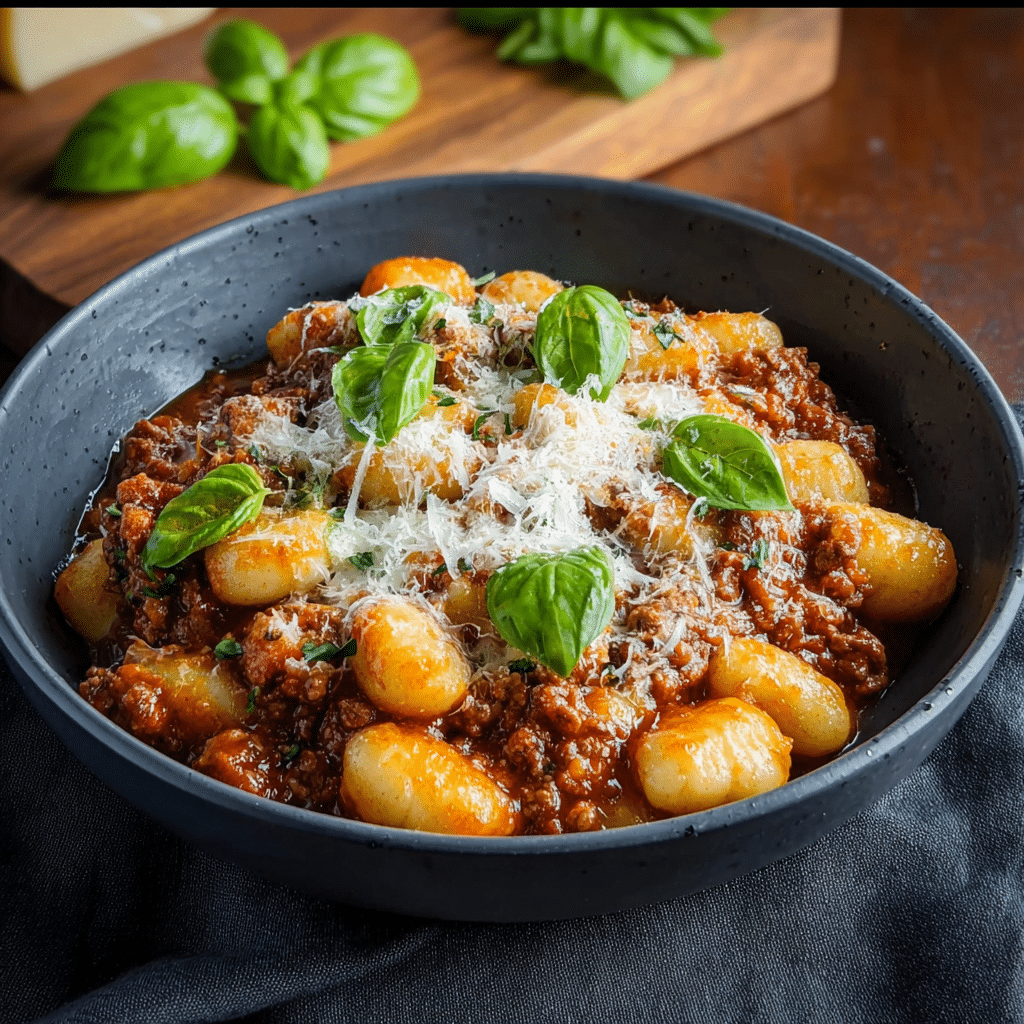 Cheesy Bolognese Gnocchi Bake Recipe - Recipe Image
