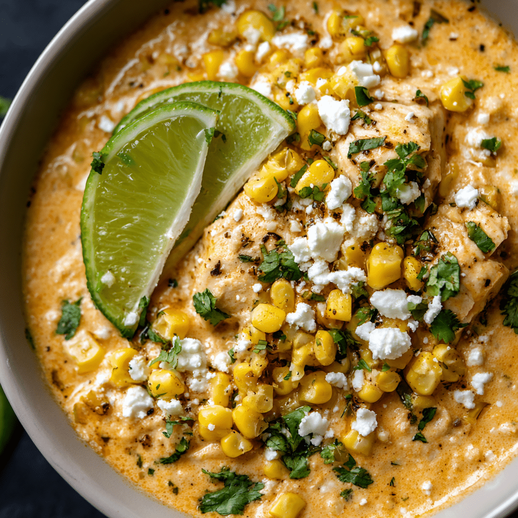 Slow Cooker Street Corn Chicken Recipe - Recipe Image