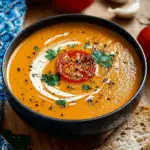 Creamy Roasted Garlic Tomato Soup Recipe