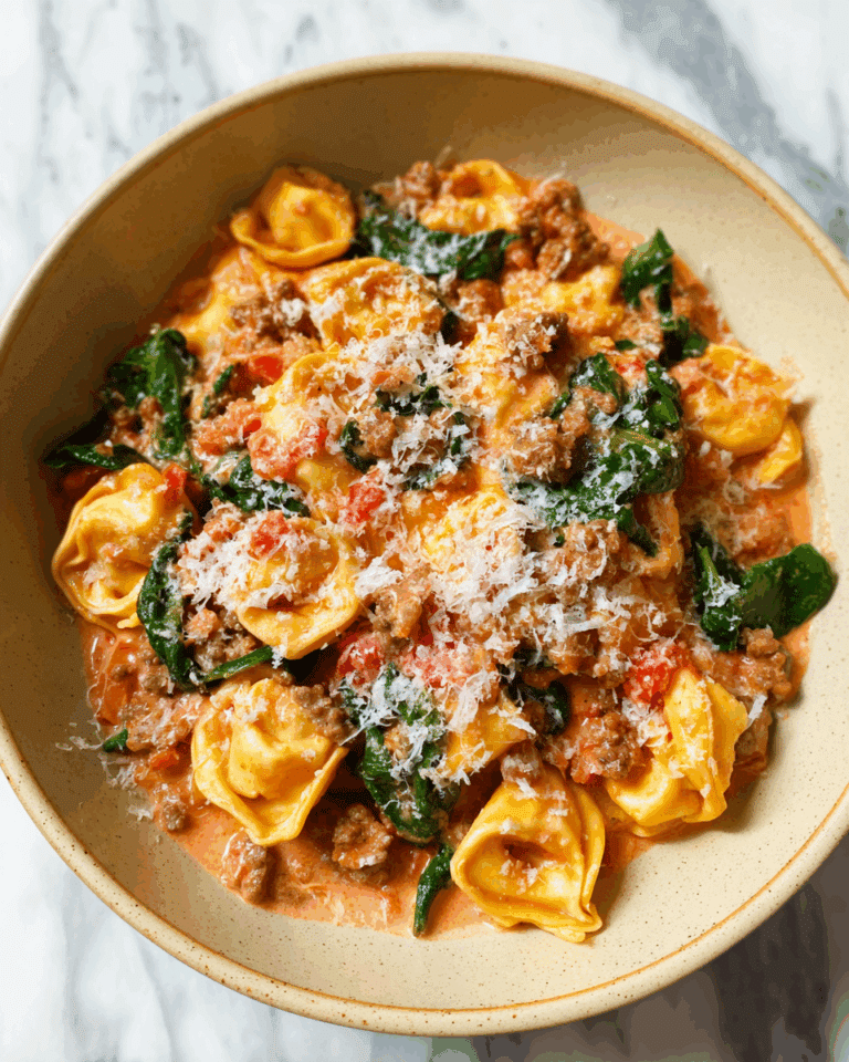 One Pan Tortellini with Sausage Recipe
