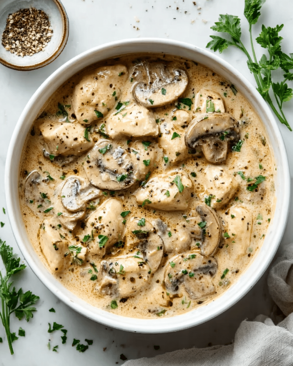 Slow Cooker Chicken Stroganoff Recipe