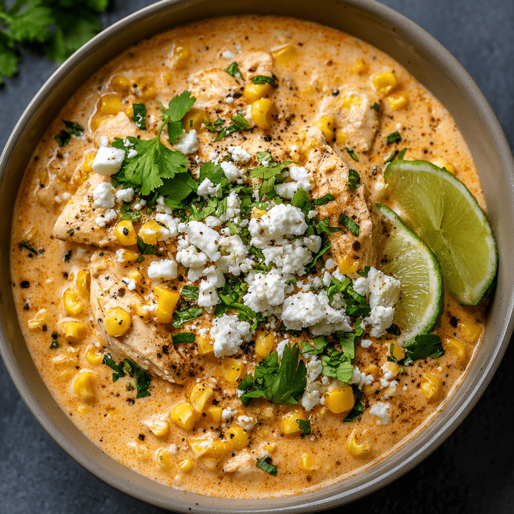 Slow Cooker Street Corn Chicken Recipe - Recipe Image