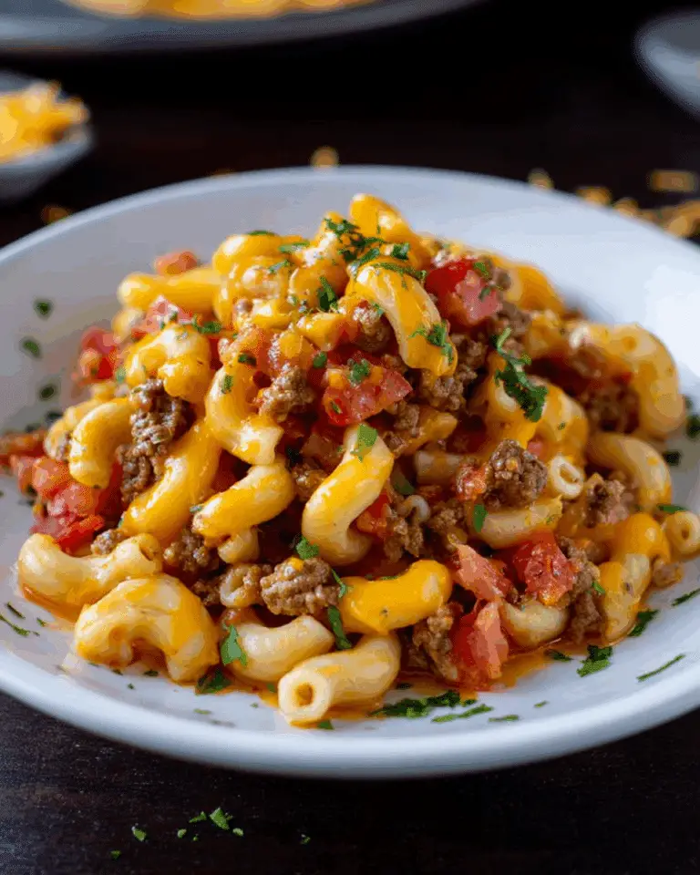 Cheeseburger Pasta Skillet Recipe