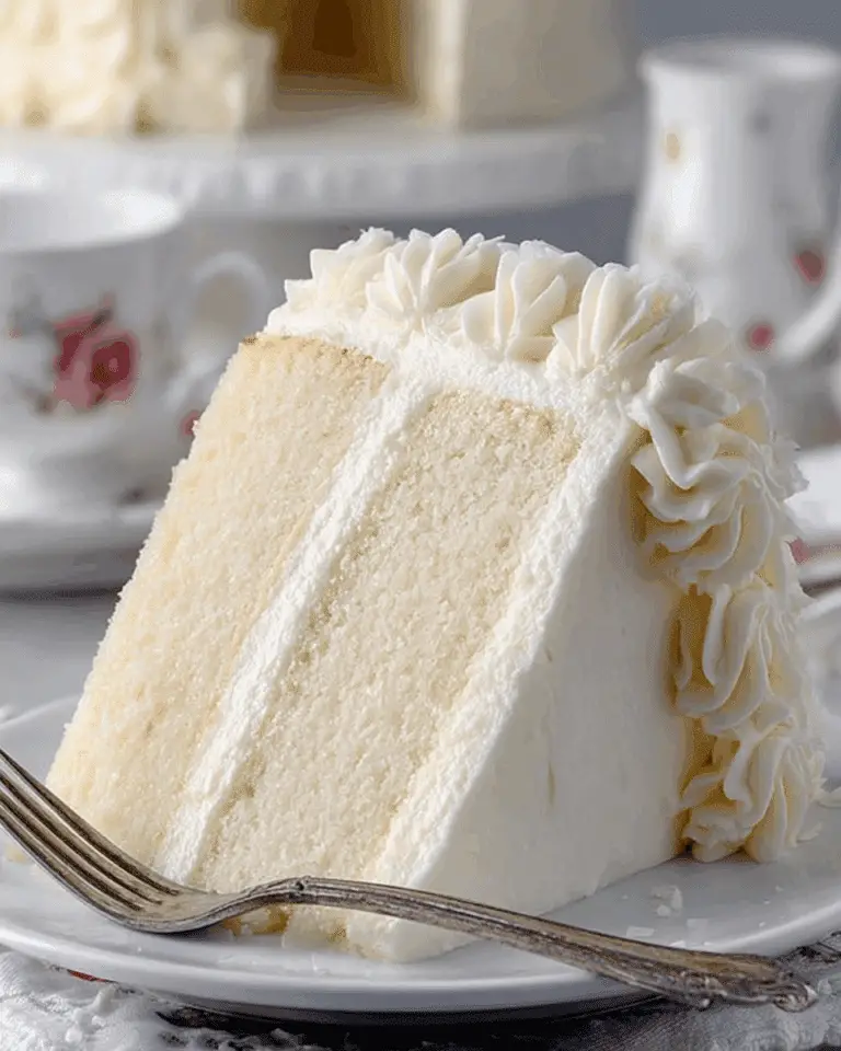 on Cake with Whipped Vanilla Buttercream Recipe