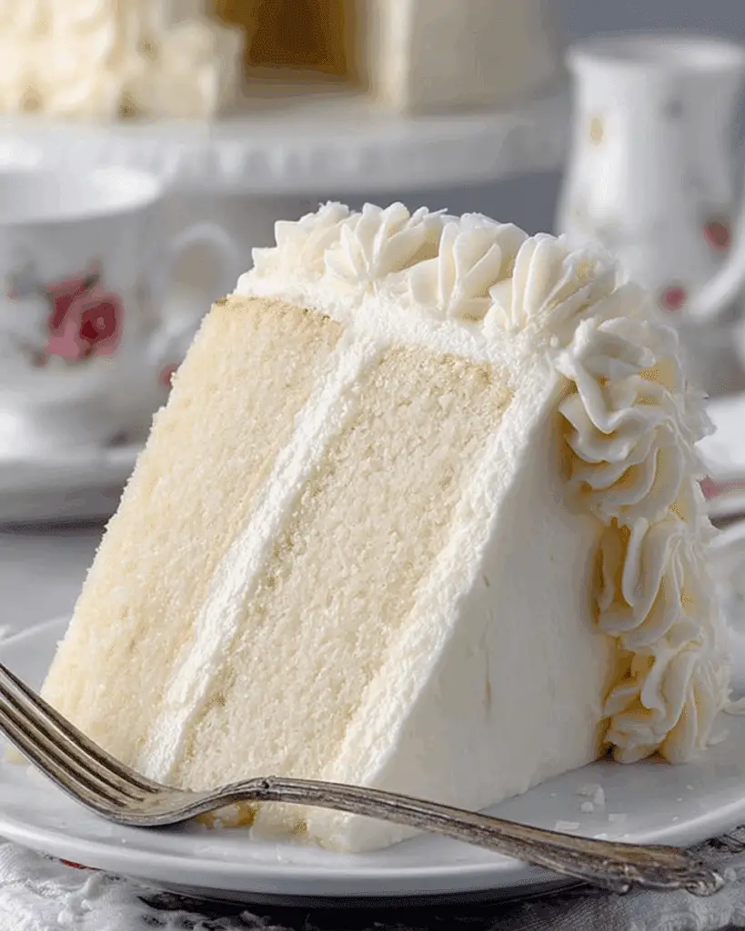 on Cake with Whipped Vanilla Buttercream Recipe