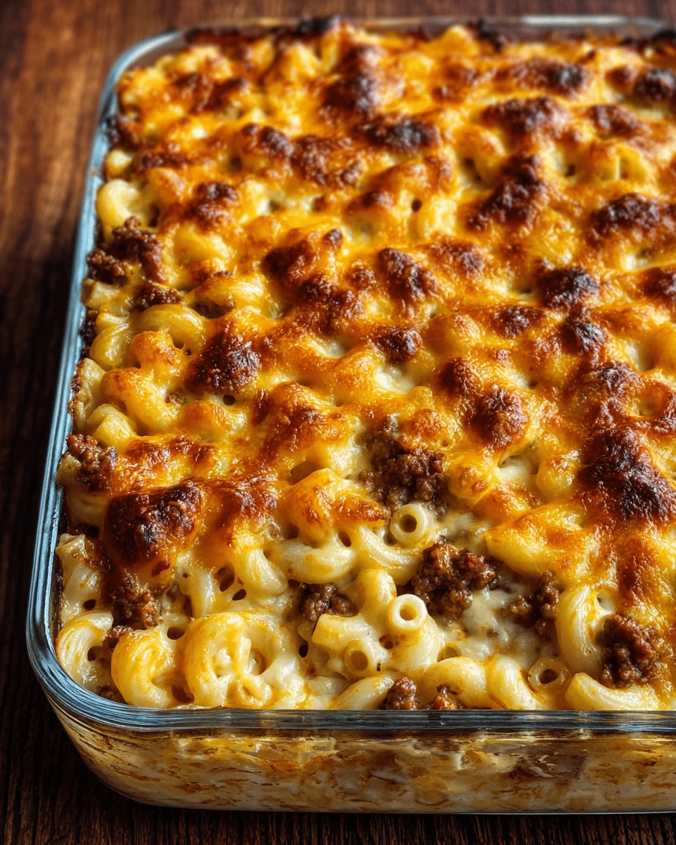 Mac and Cheese Meatloaf Casserole Recipe