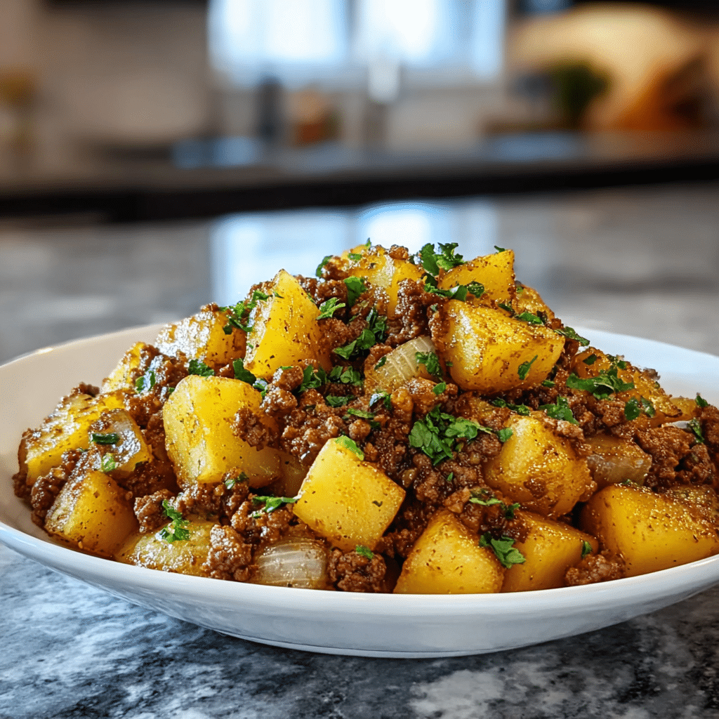 Ground Beef Potato Skillet Recipe - Recipe Image