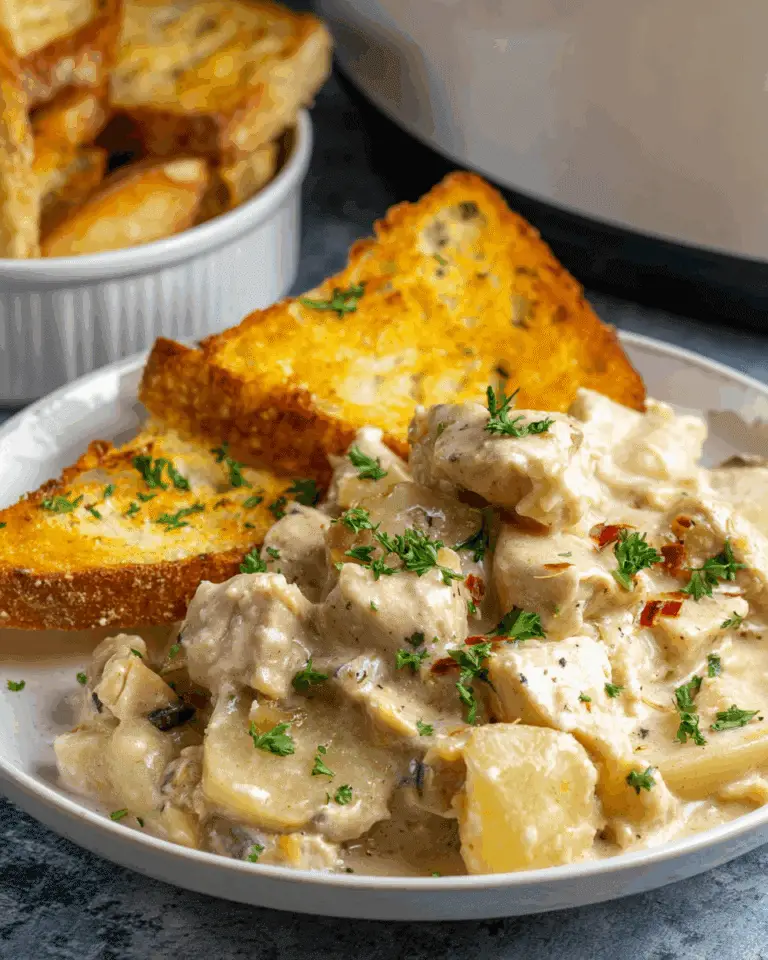 GARLIC PARMESAN CROCKPOT CHICKEN AND POTATOES Recipe