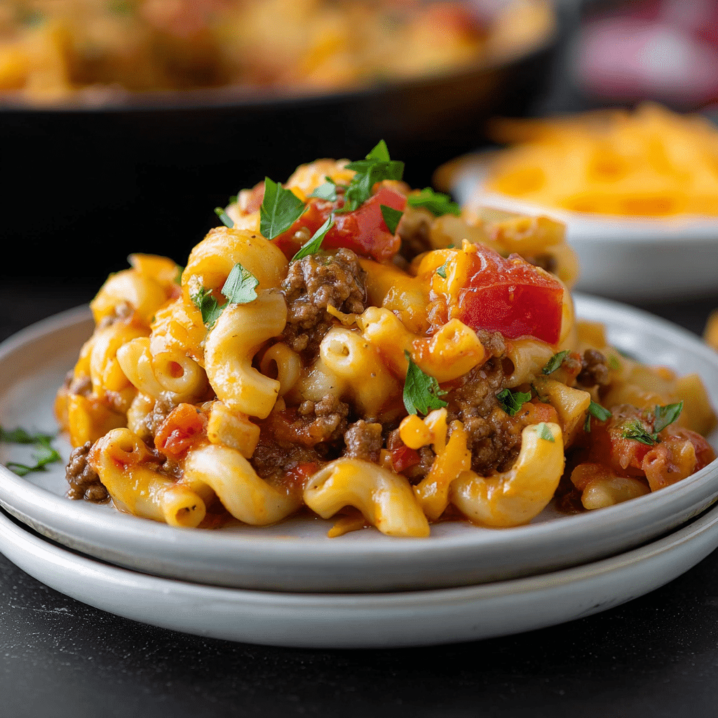 Cheeseburger Pasta Skillet Recipe - Recipe Image