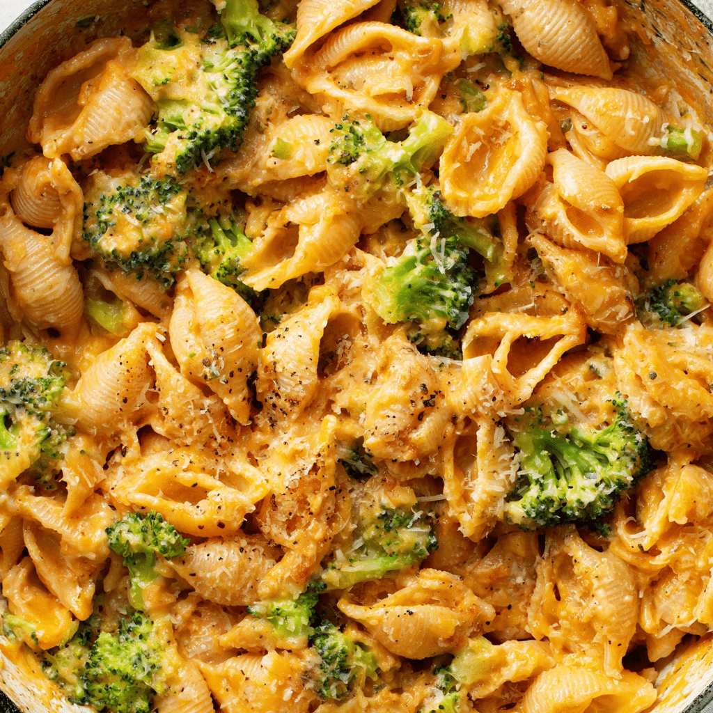 Cheesy Garlic Chicken and Broccoli Pasta Recipe - Recipe Image