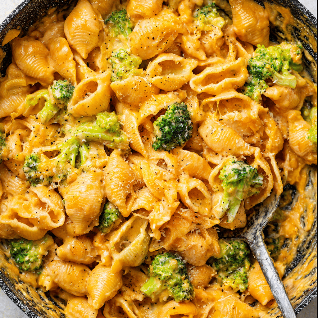 Cheesy Garlic Chicken and Broccoli Pasta Recipe - Recipe Image