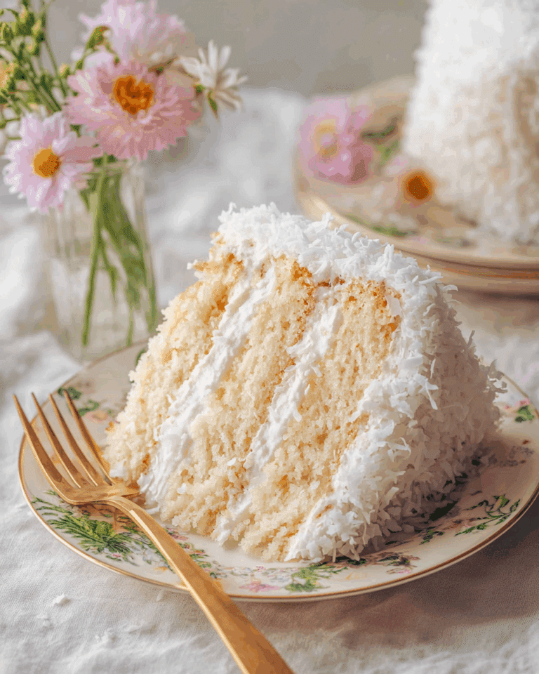 Delicious Creamy Coconut Cake Recipe