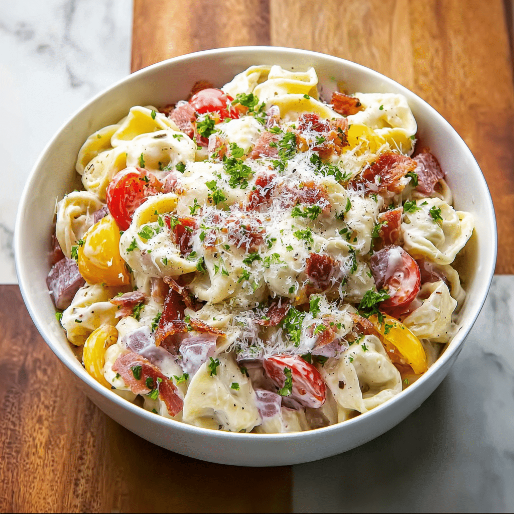 Italian Grinder Tortellini Salad Recipe - Recipe Image